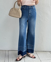 COLLAGE GALLARDAGALANTE | Q.anos/セミフレアデニム(デニムパンツ)