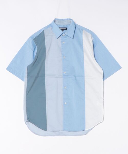 UNION STATION（ユニオンステーション）の「配色切替レギュラーカラー半袖シャツ（シャツ/ブラウス・メンズ・ブルー系その他/ホワイト系その他・M/L/LL）」の13枚目の写真