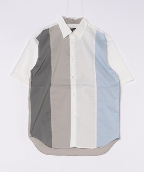 UNION STATION（ユニオンステーション）の「配色切替レギュラーカラー半袖シャツ（シャツ/ブラウス・メンズ・ブルー系その他/ホワイト系その他・M/L/LL）」の14枚目の写真