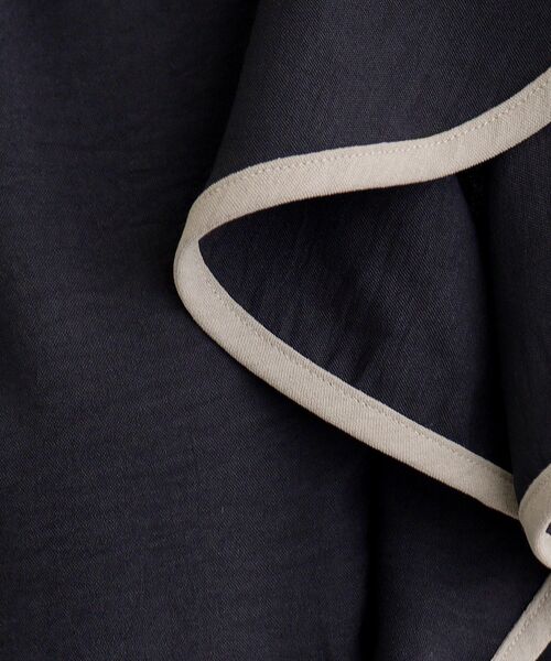 grove（グローブ）の「◆【夏に嬉しい機能】ポーラ配色フリルブラウス（シャツ/ブラウス・レディース・ブラック系4/ホワイト系7/ブラウン系その他6・03/02/01/05/04）」の8枚目の写真