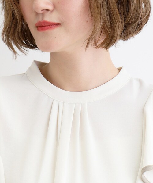 grove（グローブ）の「◆【夏に嬉しい機能】ポーラ配色フリルブラウス（シャツ/ブラウス・レディース・ブラック系4/ホワイト系7/ブラウン系その他6・03/02/01/05/04）」の20枚目の写真