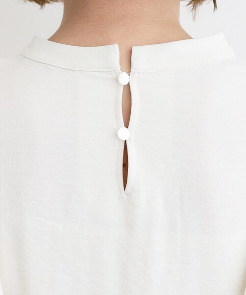 grove（グローブ）の「◆【夏に嬉しい機能】ポーラ配色フリルブラウス（シャツ/ブラウス・レディース・ブラック系4/ホワイト系7/ブラウン系その他6・03/02/01/05/04）」の21枚目の写真