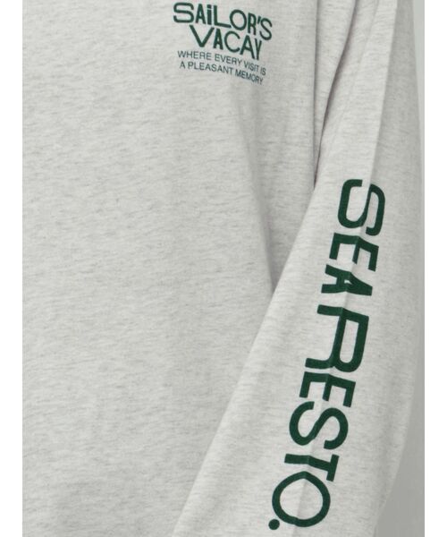 Ungrid（アングリッド）の「【WEB限定】メッセージロゴロングスリーブTee（Tシャツ/カットソー・レディース・チャコールグレー/ライトグレー/ブルー/オフホワイト・FREE）」の21枚目の写真