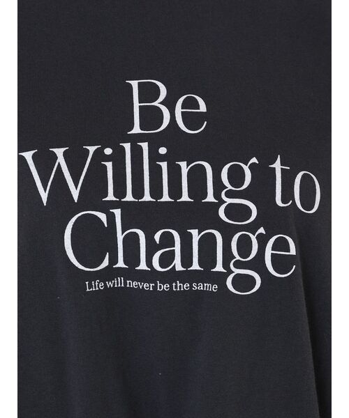 Ungrid（アングリッド）の「【WEB限定】メッセージロゴロングスリーブTee（Tシャツ/カットソー・レディース・チャコールグレー/ライトグレー/ブルー/オフホワイト・FREE）」の17枚目の写真