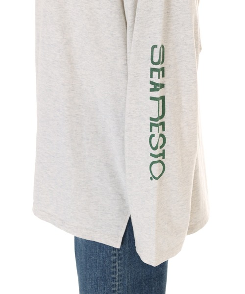 Ungrid（アングリッド）の「【WEB限定】メッセージロゴロングスリーブTee（Tシャツ/カットソー・レディース・チャコールグレー/ライトグレー/ブルー/オフホワイト・FREE）」の10枚目の写真