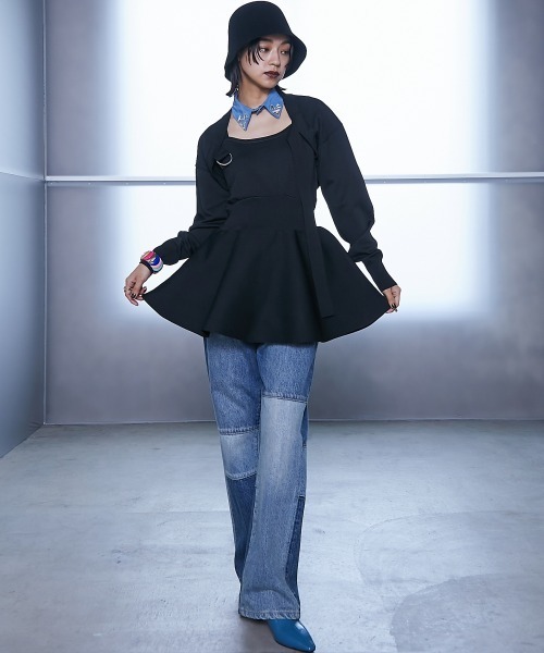 ニットボレロ ＜大きいサイズ有＞GEVS.（カーディガン/ボレロ）｜GEVS.（ジェイヴィス）