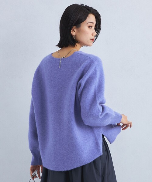 【セール】FOXブレンド フォルム Vネック プルオーバー ニット（ニット/セーター）｜green label relaxing（グリーンレーベルリラクシング）