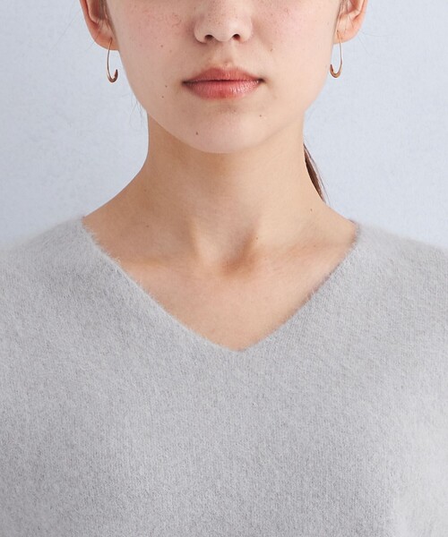 【セール】FOXブレンド フォルム Vネック プルオーバー ニット（ニット/セーター）｜green label relaxing（グリーンレーベルリラクシング）