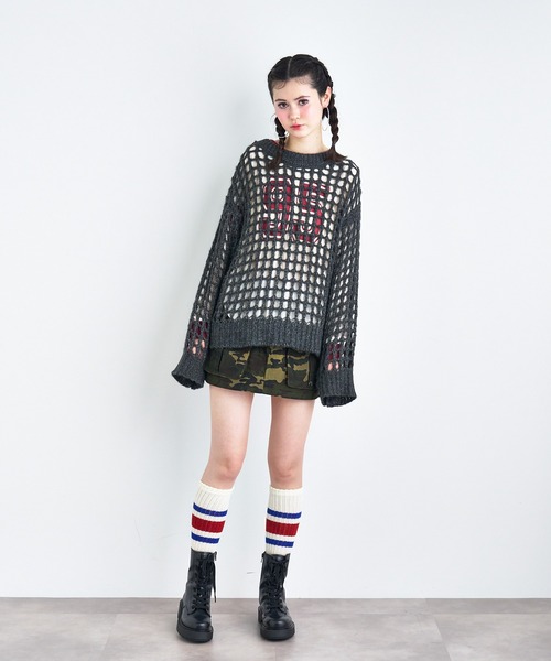 ANNA SUI NYC（アナ スイ エヌ ワイ シー）の「No.95 リンガーロングスリーブTシャツ（Tシャツ/カットソー・レディース・イエロー/ブラック/ホワイト・FREE）」の6枚目の写真