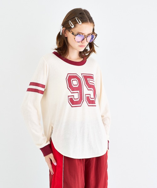 ANNA SUI NYC（アナ スイ エヌ ワイ シー）の「No.95 リンガーロングスリーブTシャツ（Tシャツ/カットソー・レディース・イエロー/ブラック/ホワイト・FREE）」の12枚目の写真