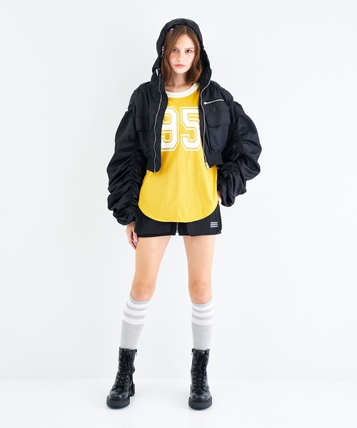 ANNA SUI NYC（アナ スイ エヌ ワイ シー）の「No.95 リンガーロングスリーブTシャツ（Tシャツ/カットソー・レディース・イエロー/ブラック/ホワイト・FREE）」の10枚目の写真