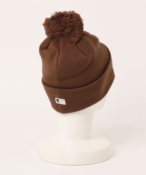 NEW ERA（ニューエラ）の「NEW ERA  POM PON KNIT / ニューエラ（ニットキャップ/ビーニー・レディース・ブラウン/グレー/ブラック・OSFA）」の4枚目の写真