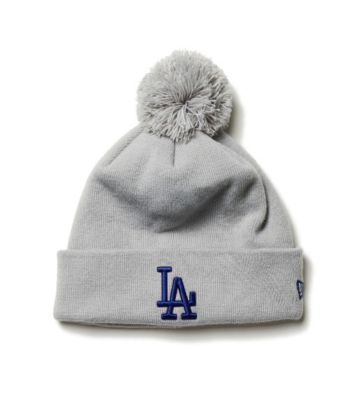 NEW ERA（ニューエラ）の「NEW ERA  POM PON KNIT / ニューエラ（ニットキャップ/ビーニー・レディース・ブラウン/グレー/ブラック・OSFA）」の2枚目の写真