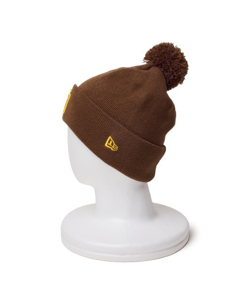 NEW ERA（ニューエラ）の「NEW ERA  POM PON KNIT / ニューエラ（ニットキャップ/ビーニー・レディース・ブラウン/グレー/ブラック・OSFA）」の9枚目の写真