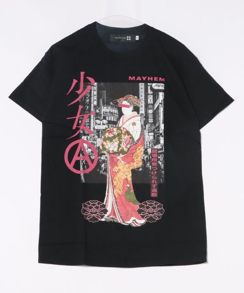 SAMURAI CORE(サムライコア)の「《SAMURAI CORE x MAYHEM》Graphic Design T(Tシャツ/カットソー・メンズ・ブラック/ホワイト・LARGE/MEDIUM)」の2枚目の写真