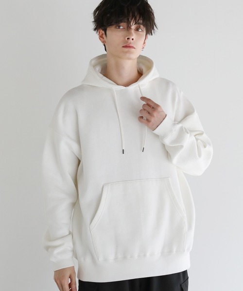 ASTRONOMY(アストロノミー)の「Buyer's Select/ヘビーウエイト裏起毛ビッグプルパーカー(パーカー・メンズ・杢グレー/カーキ/ブラック/チャコール/ベージュ/ホワイト・M/L)」の2枚目の写真
