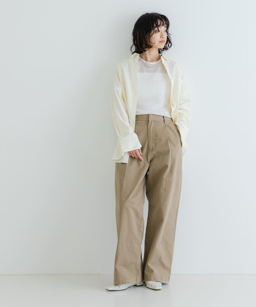 URBAN RESEARCH(アーバンリサーチ)の「『MADE IN JAPAN』シアーワッフルカットソー(Tシャツ/カットソー・レディース・ブラウン/ホワイト・FREE)」の6枚目の写真