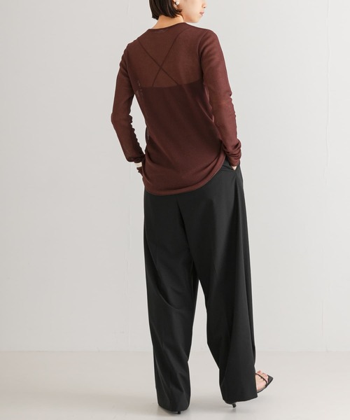 URBAN RESEARCH(アーバンリサーチ)の「『MADE IN JAPAN』シアーワッフルカットソー(Tシャツ/カットソー・レディース・ブラウン/ホワイト・FREE)」の21枚目の写真