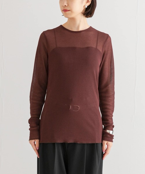 URBAN RESEARCH(アーバンリサーチ)の「『MADE IN JAPAN』シアーワッフルカットソー(Tシャツ/カットソー・レディース・ブラウン/ホワイト・FREE)」の22枚目の写真