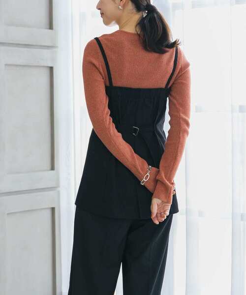 URBAN RESEARCH（アーバンリサーチ）の「『UR TECH』コットンメランジクルーネックニット（ニット/セーター・レディース・オレンジ/パープル/カーキ・FREE）」の10枚目の写真