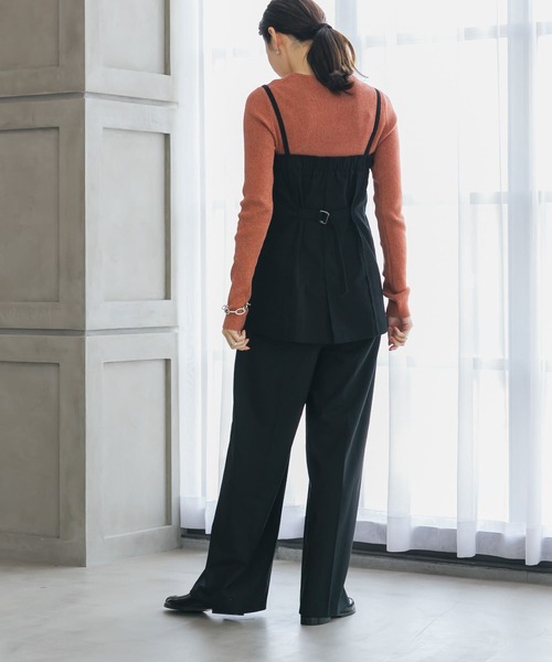 URBAN RESEARCH（アーバンリサーチ）の「『UR TECH』コットンメランジクルーネックニット（ニット/セーター・レディース・オレンジ/パープル/カーキ・FREE）」の15枚目の写真