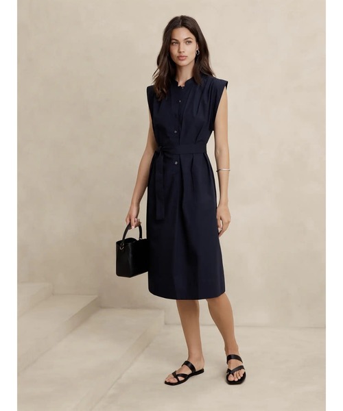 Banana Republic ☆ ボタンダウン ニット シャツ ワンピース BANANA REPUBLIC FACTORY STORE（バナナリパブリック