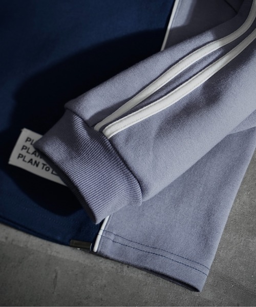 PLAN To（プラントゥ）の「Heavy Weight Punch Short Length Game Shirts L/S - ヘビーウェイトポンチショートレングスゲームシャツ(長袖)（スウェット・メンズ・ネイビー/グレー・SMALL/MEDIUM/LARGE）」の10枚目の写真