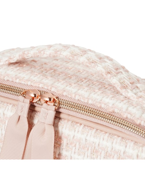 ツイード バニティ メイクバッグ ピンク（ポーチ）｜Francfranc