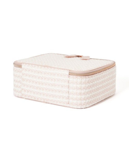 ツイード バニティ メイクバッグ ピンク（ポーチ）｜Francfranc