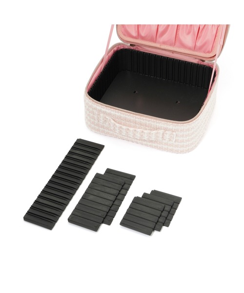 ツイード バニティ メイクバッグ ピンク（ポーチ）｜Francfranc