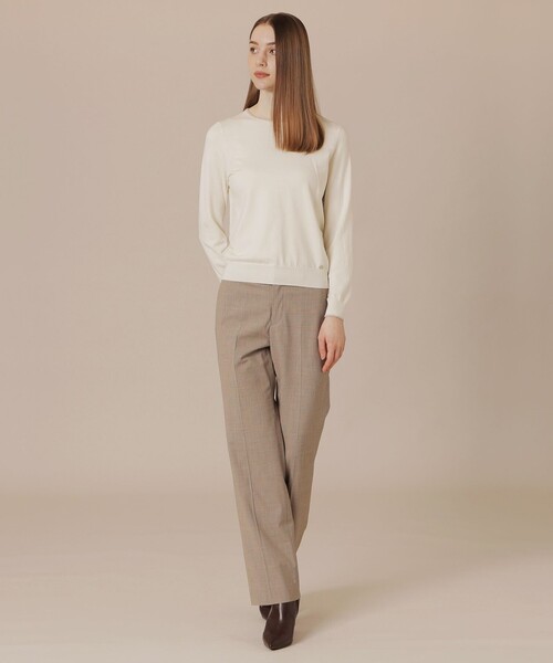 MACKINTOSH LONDON（マッキントッシュ ロンドン）の「クリアニット天竺プルオーバー（ニット/セーター・レディース・オフホワイト/パープル系その他4/グレー系その他・40/38）」の4枚目の写真