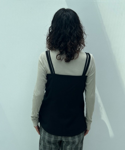 y/m(イム)の「【セットアップ対応】ダブルストラップフロントボタンビスチェ(ベスト・レディース・ブラック/ブラウン・FREE)」の6枚目の写真