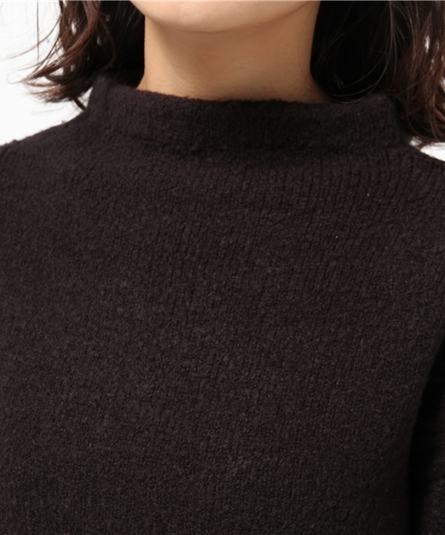one after another NICE CLAUP(ワンアフターアナザーナイスクラップ)の「【SEDA12月号掲載 ナイスクラップ】ボトルネックタートルニット(ニット/セーター・レディース・カーキ/ブラック/アイボリー/ライトグレー・FREE)」の12枚目の写真
