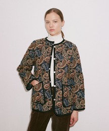 LAVENHAM(xn)Jacquard Cornard Jacket Womens / WJ[h Ri[h WPbg EBY(̑AE^[)