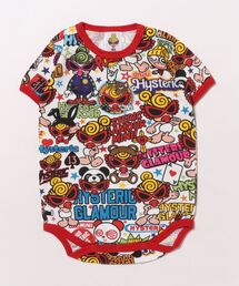 HYSTERICMINI fancyteddy 半袖ロンパース HYSTERICMINI fancyteddy 半袖ロンパース