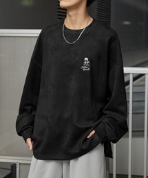 Anchor Smith | ワンポイント刺繍ビッグシルエットブラッシュドプルオーバー(Tシャツ/カットソー)