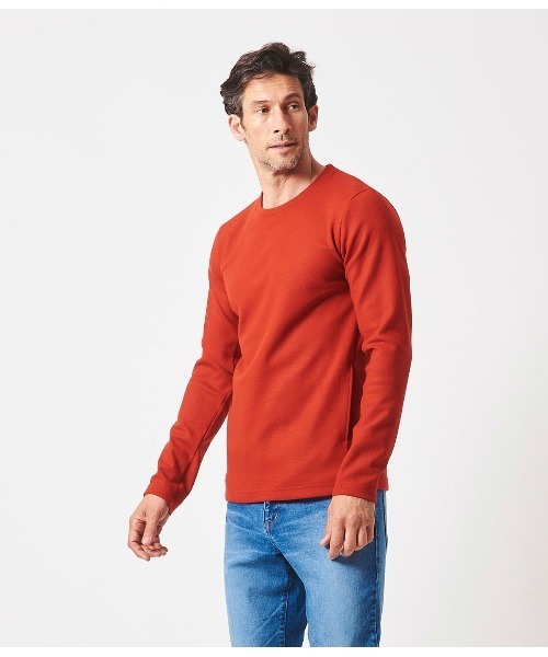 junhashimoto(ジュンハシモト)の「WASHABLE TD CREW(Tシャツ/カットソー・メンズ・オレンジ/ボルドー・3/4/5/2)」の5枚目の写真