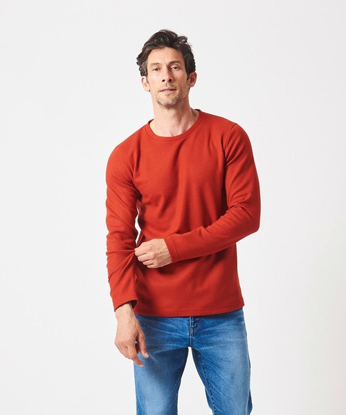 junhashimoto(ジュンハシモト)の「WASHABLE TD CREW(Tシャツ/カットソー・メンズ・オレンジ/ボルドー・3/4/5/2)」の6枚目の写真