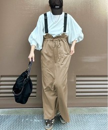 notch.（ノッチ）の「【 notch. by KR 】サス付きハイウェストスカート（ジャンパースカート）」
