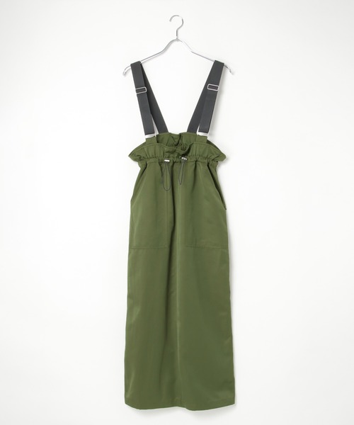 notch.（ノッチ）の「【 notch. by KR 】サス付きハイウェストスカート（ジャンパースカート・レディース・ブラック/オリーブ/ダークオリーブ/グレイッシュベージュ・M/TM）」の22枚目の写真