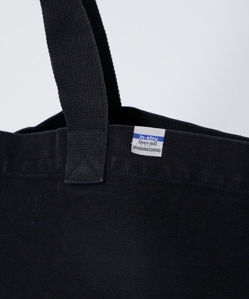 In・stru(men-tal).（インストルメンタル）の「【MIHARAYASUHIRO/ミハラヤスヒロ】COTTON CANVAS TOTEBAG（トートバッグ・メンズ・ブラック/ホワイト/ライトグレー・FREE）」の19枚目の写真