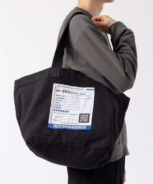 In・stru(men-tal).（インストルメンタル）の「【MIHARAYASUHIRO/ミハラヤスヒロ】COTTON CANVAS TOTEBAG（トートバッグ・メンズ・ブラック/ホワイト/ライトグレー・FREE）」の22枚目の写真
