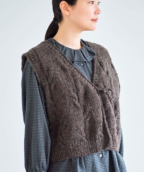 ハンドニットベスト nepal2（ベスト）｜HAU（ハウ）のファッション通販