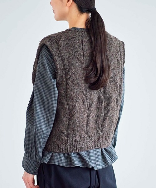 ハンドニットベスト nepal2（ベスト）｜HAU（ハウ）のファッション通販