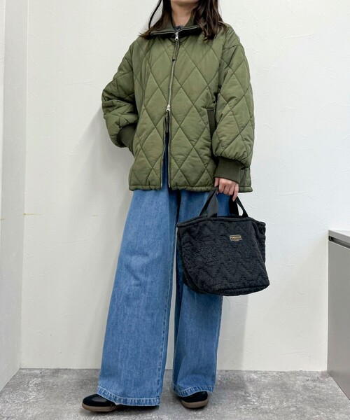 PENDLETON（ペンドルトン）の「【PENDLETON/ペンドルトン】フリースキルトトートバック（トートバッグ・レディース・ベージュ/ブラック・FREE）」の7枚目の写真