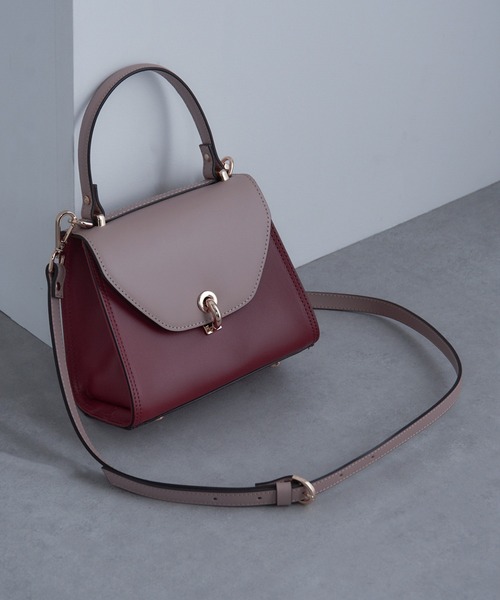 セール】【GIANNI NOTARO】バイカラー2WAYレザーショルダー