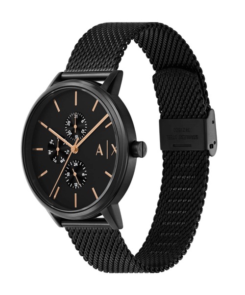 ARMANI EXCHANGE（アルマーニエクスチェンジ）の「アルマーニ・エクスチェンジ 腕時計 メンズ アナログ ステンレス AX7162SET（アナログ腕時計・メンズ・ブラック・FREE）」の2枚目の写真