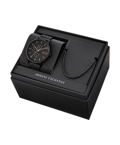 ARMANI EXCHANGE（アルマーニエクスチェンジ）の「アルマーニ・エクスチェンジ 腕時計 メンズ アナログ ステンレス AX7162SET（アナログ腕時計・メンズ・ブラック・FREE）」の5枚目の写真