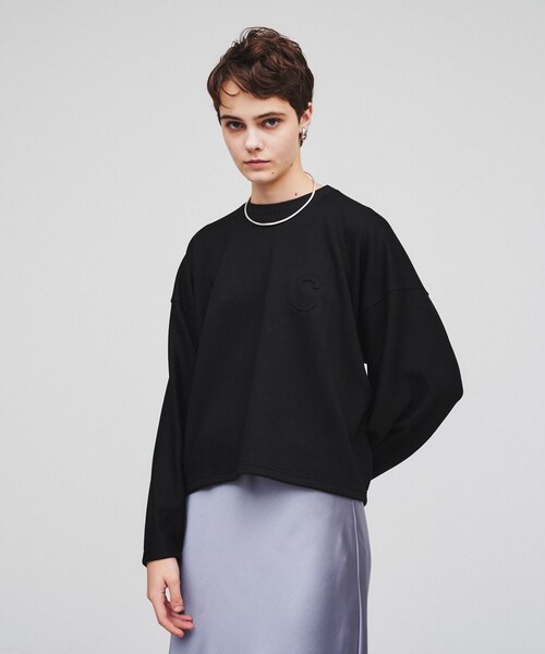 cloenc（クロエンス）の「◆【手洗い可】ロゴスウェットプルオーバー（スウェット・レディース・ブラック/アイボリー/ピンク・02）」の14枚目の写真