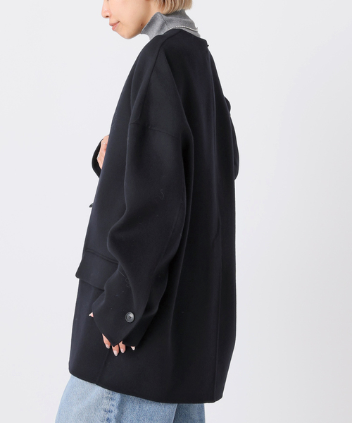 SYSTEM/システム】ディープネックウールトップ（ニット/セーター